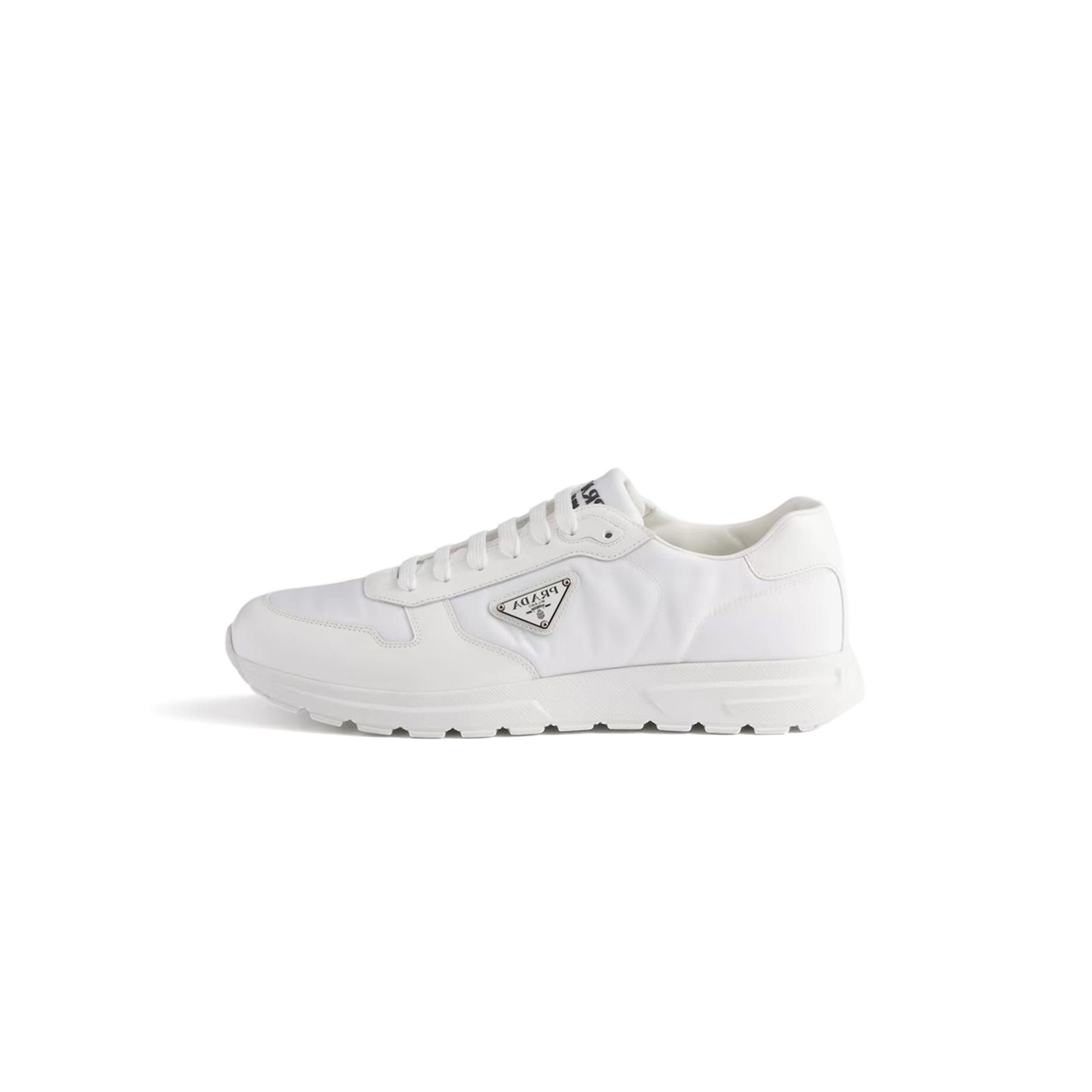 Pra*a prax 01 re-nylon and brushed leather sneakers 2ee443